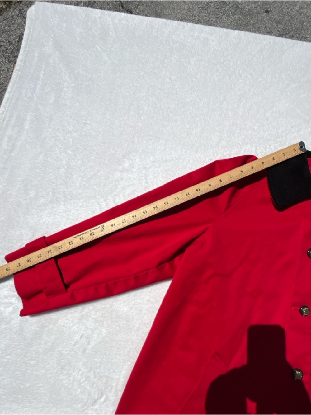 Lauren Ralph Lauren Red Equestrian Barn Coat Corduroy Collar 1X - Picture 5 of 13